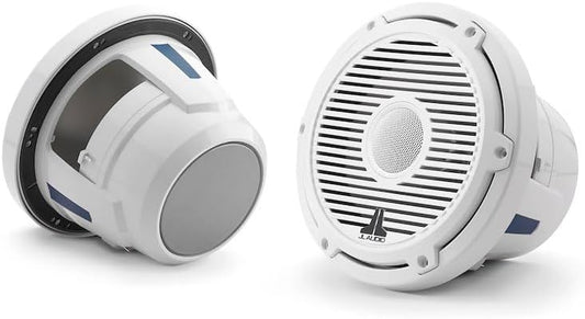 JL Audio M6 8.8in Coaxial Speakers White Classic Grille