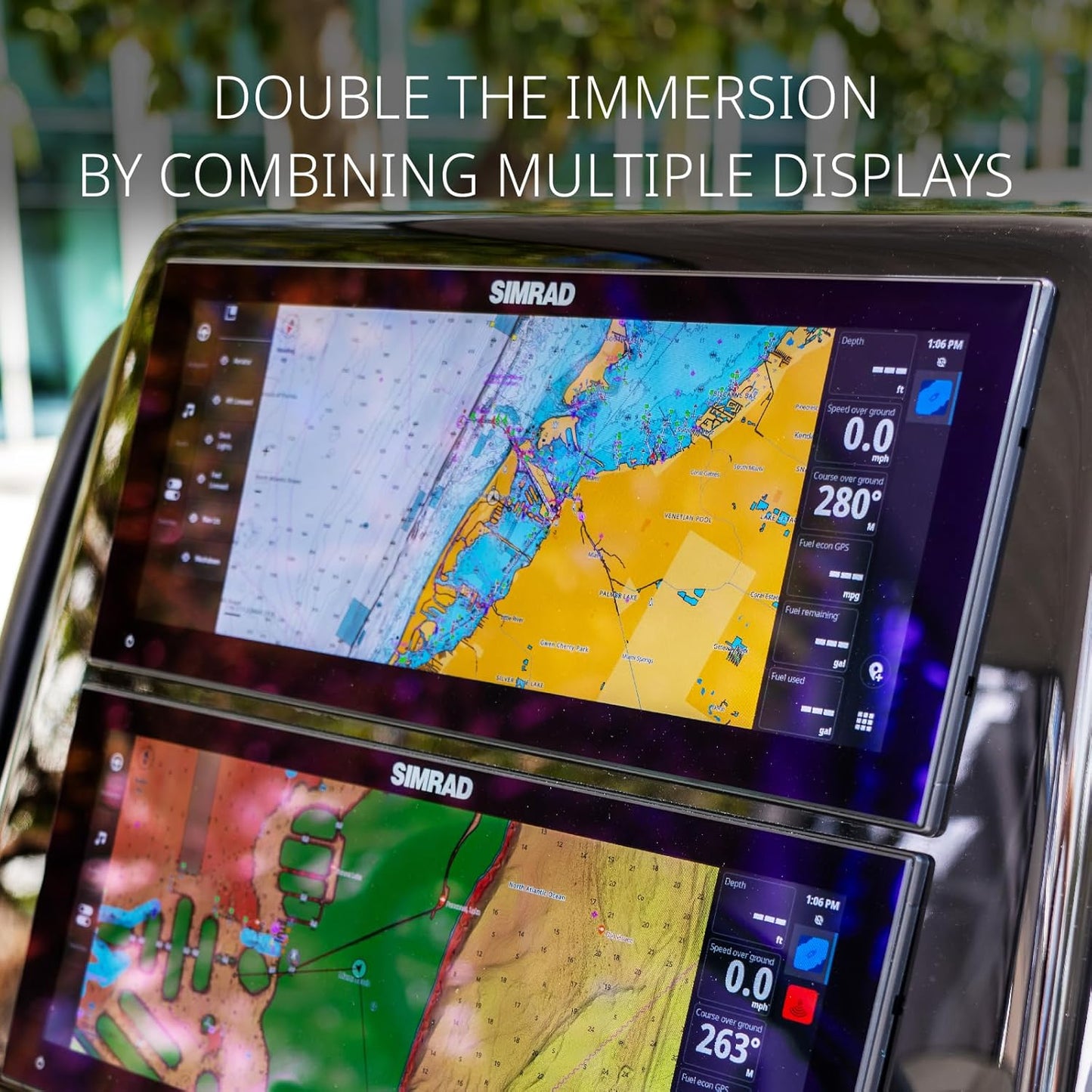 Simrad NSX Ultrawide 12" Smart Chartplotter and Fish Finder w/Active Imaging 3-in-1 Transducer and C-MAP Discover X Chart