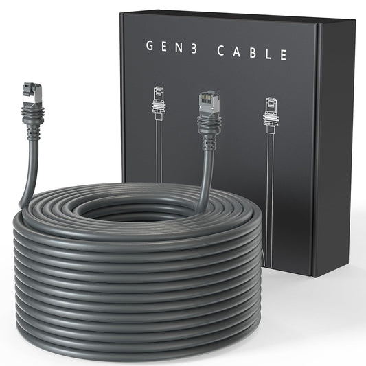Starlink Cable 150FT Replacement Cable,24AWG 2000Mbps High Speed CAT6 Cable for Starlink V3(150FT/46M)