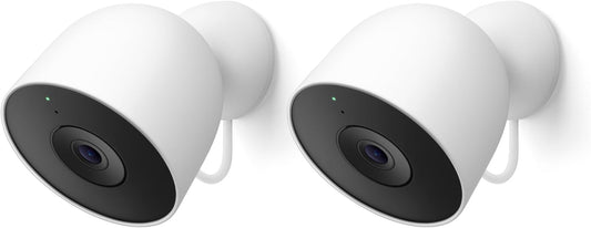 Google Nest Cam (Wired) 2-Pack Indoor/Outdoor Security Camera