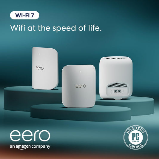 Amazon eero Pro 7 tri-band mesh Wi-Fi 7 router (newest model)