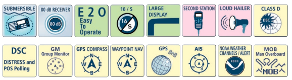 Standard Horizon GX2400 Matrix AIS+ 25W VHF Marine Radio