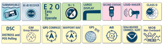 Standard Horizon GX2400 Matrix AIS+ 25W VHF Marine Radio