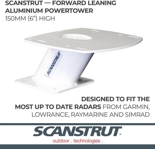Scanstrut Forward-Leaning Aluminum Radar Tower - 150mm