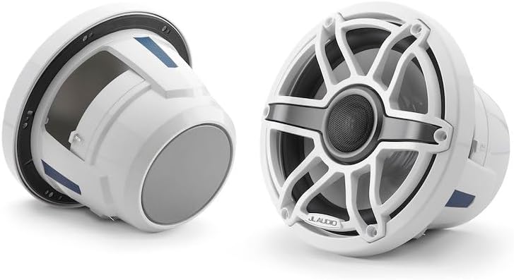 JL Audio M6 Series 8.8" Marine Coaxial Speakers w/Gloss White Sport Grille - M6-880X-S-GwGw [010-03078-00]