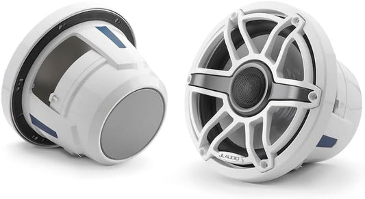 JL Audio M6 Series 8.8" Marine Coaxial Speakers w/Gloss White Sport Grille - M6-880X-S-GwGw [010-03078-00]