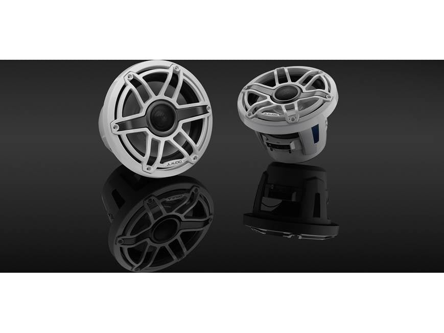 JL Audio M6 Series 8.8" Marine Coaxial Speakers w/Gloss White Sport Grille - M6-880X-S-GwGw [010-03078-00]