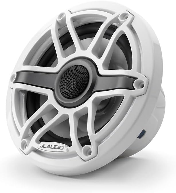 JL Audio M6 Series 6.5" Marine Coaxial Speakers w/Gloss White Sport Grille - M6-650X-S-GwGw [010-03090-00]