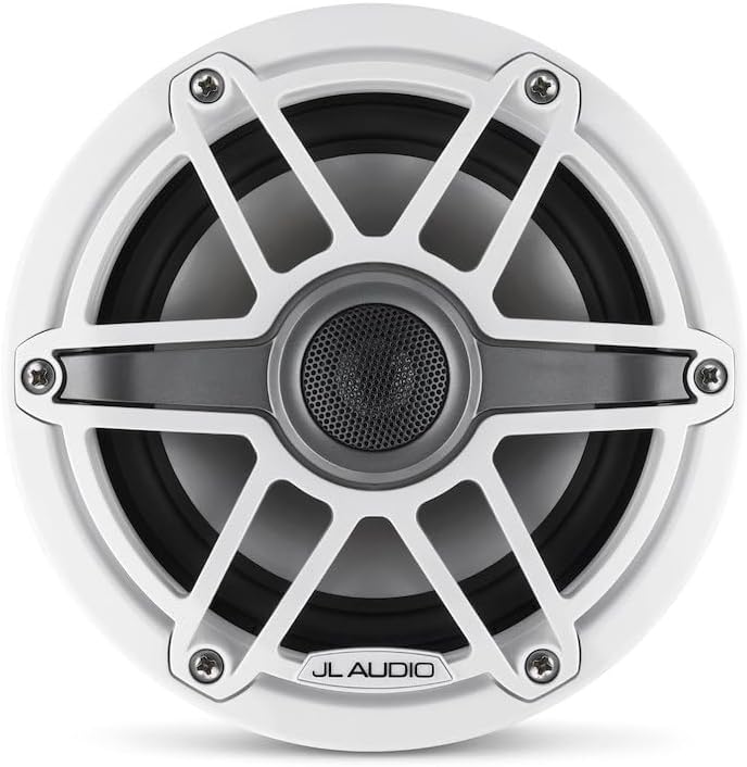 JL Audio M6 Series 6.5" Marine Coaxial Speakers w/Gloss White Sport Grille - M6-650X-S-GwGw [010-03090-00]