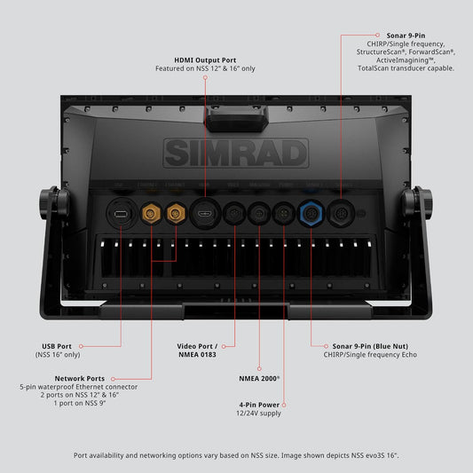 Simrad NSS16 evo3S 16" Multifunction Display with C-MAP Charts