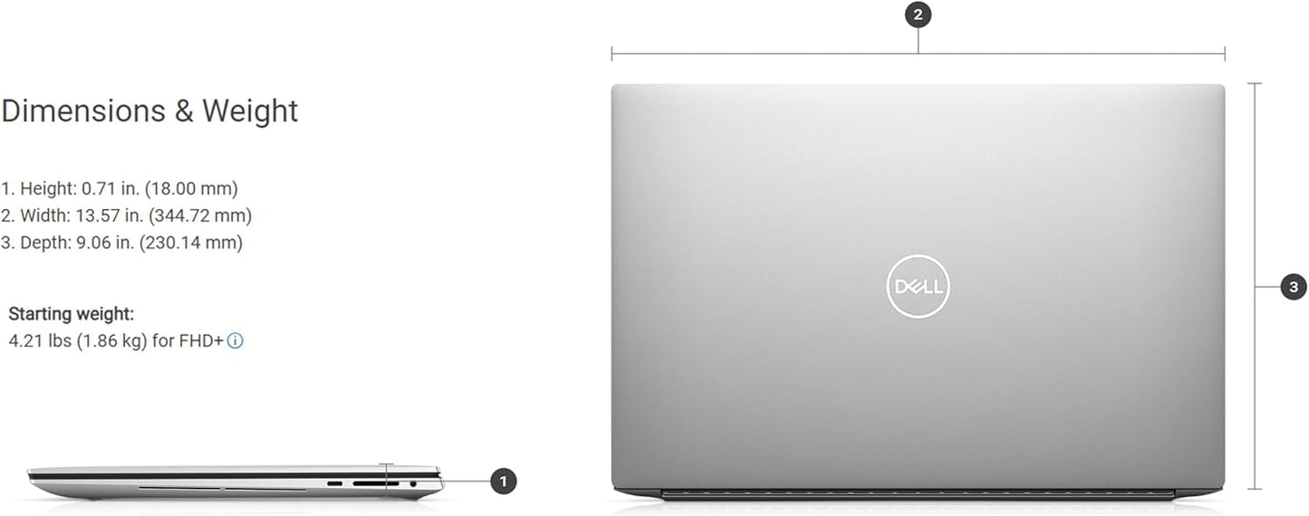 Dell XPS 15 9530 OLED Touch 3.5K Laptop with RTX 4070
