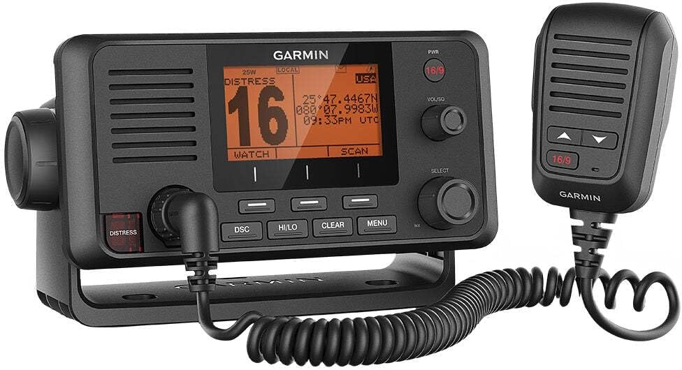 Garmin VHF 215 AIS, Slate Gray with Amp Yellow Band 0100209800