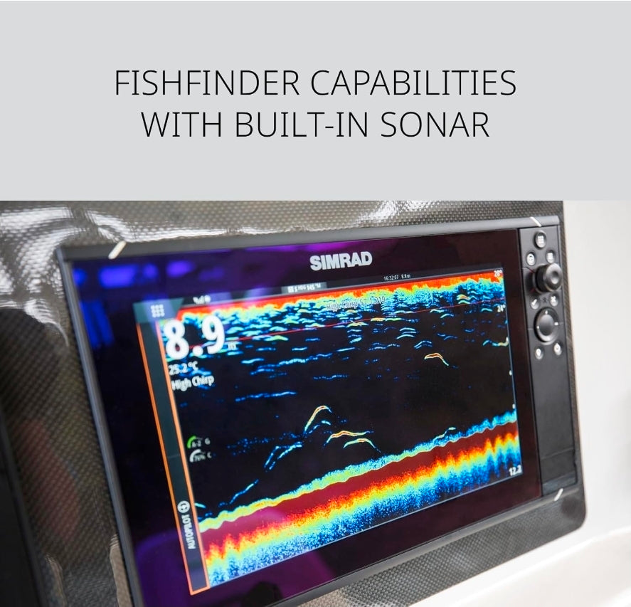 Simrad NSS Evo3S 9", 12" and 16" Multifunction Fish Finder Chartplotter with Preloaded C-MAP US Enhanced Charts