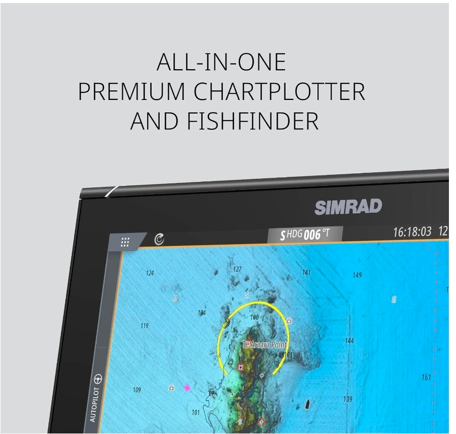 Simrad NSS Evo3S 9", 12" and 16" Multifunction Fish Finder Chartplotter with Preloaded C-MAP US Enhanced Charts