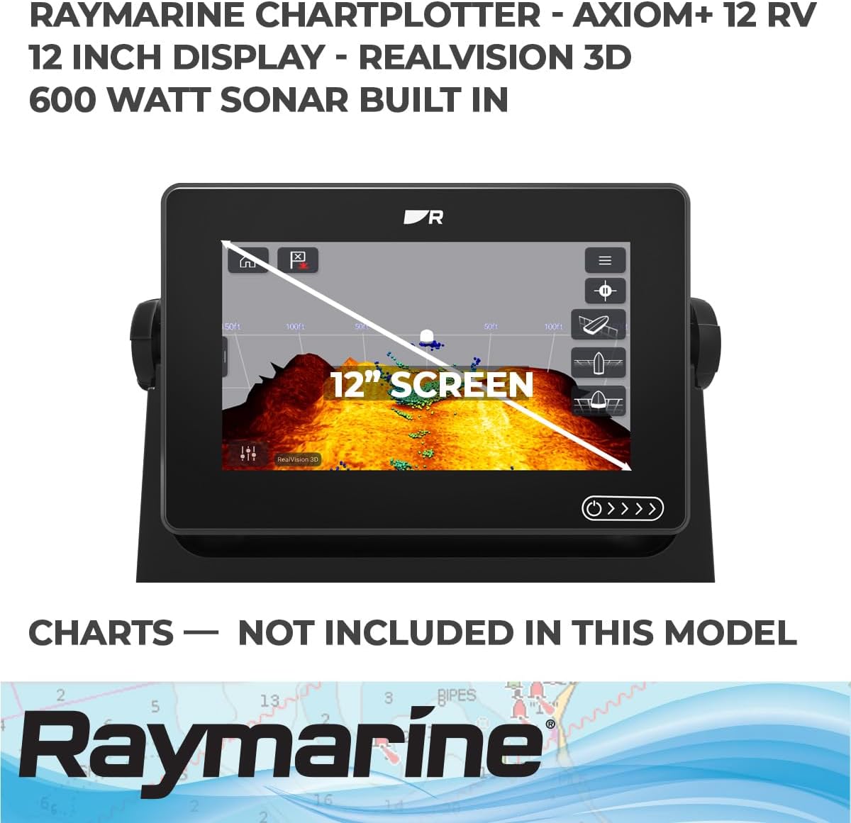 Raymarine E70639 Axiom+ 12 Multi Function Display Rv 3D No Charts