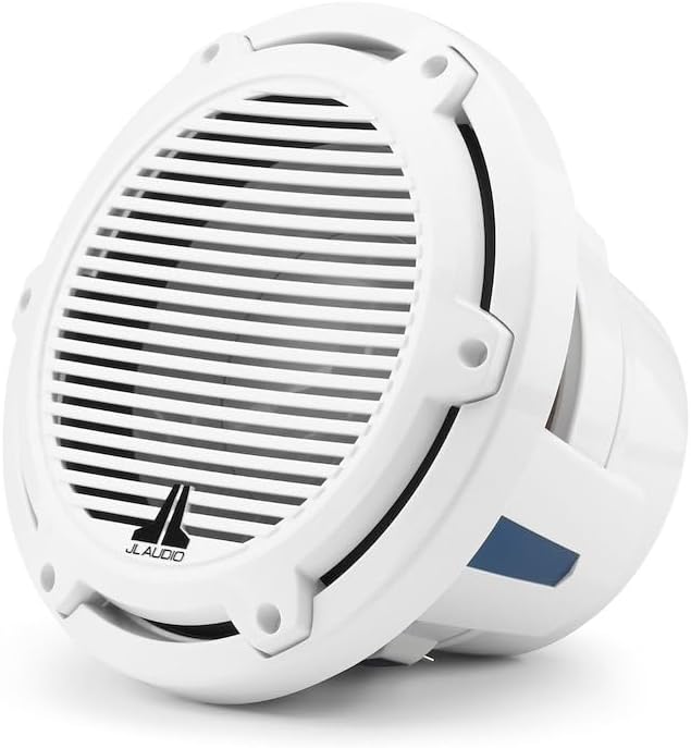 JL Audio M6 10" Marine Infinite-Baffle Subwoofer w/Gloss White Classic Grille