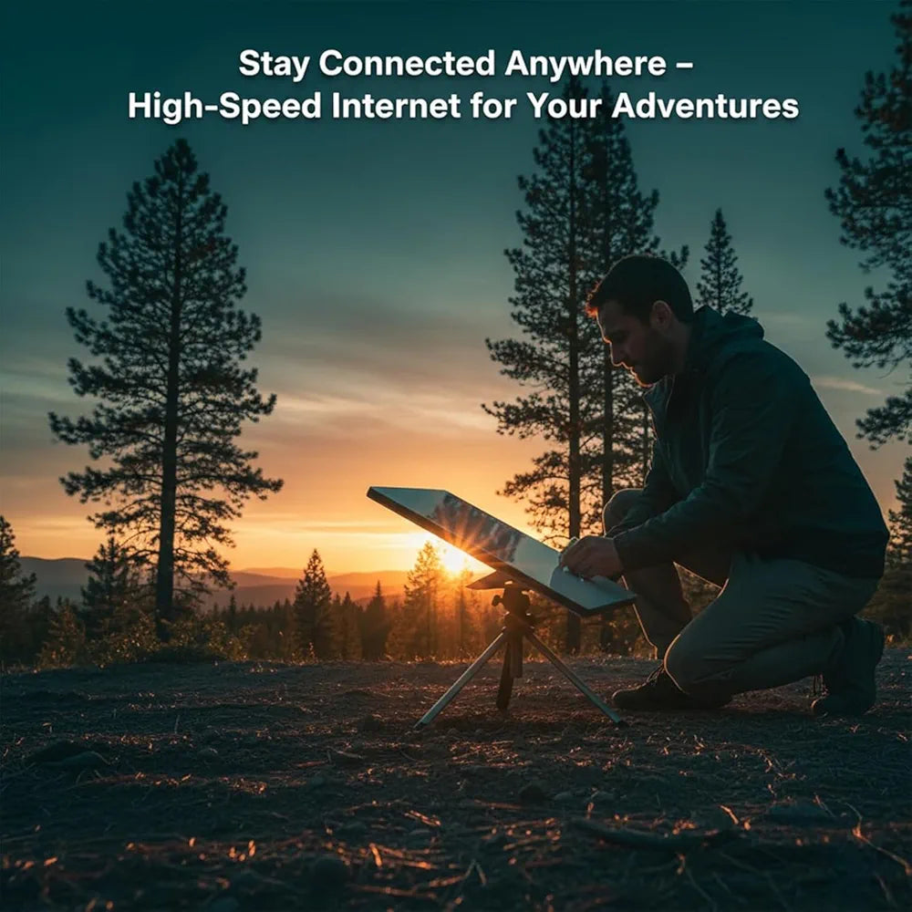 Starlink Mini Satellite Internet Kit 4th Gen – High-Speed, Low Latency Phased Array Antenna – Portable Internet for RV, Camping, Boats, Remote Work & Off-Grid Locations – Quick Setup