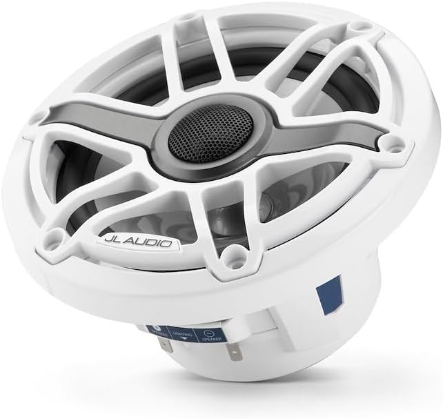 JL Audio M6 Series 6.5" Marine Coaxial Speakers w/Gloss White Sport Grille - M6-650X-S-GwGw [010-03090-00]