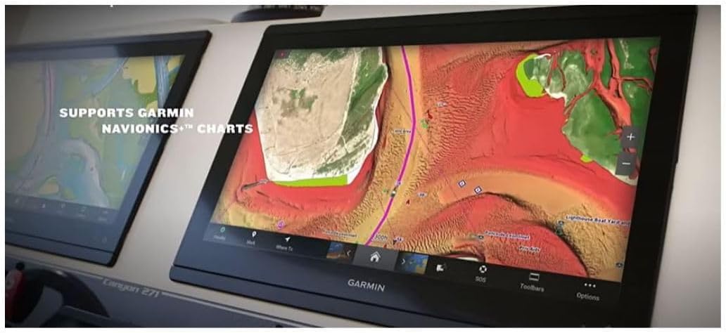 Garmin 010-02366-61 GPSMAP 943xsv SideVü, ClearVü and Traditional Chirp Sonar with Mapping - 9", Navionics+