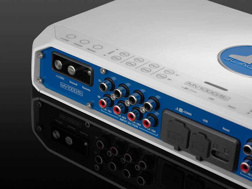 JL Audio MV1000/5i 5-Channel Marine Amplifier with Digital Signal Processing