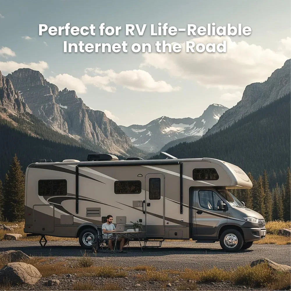 Starlink Mini Satellite Internet Kit 4th Gen – High-Speed, Low Latency Phased Array Antenna – Portable Internet for RV, Camping, Boats, Remote Work & Off-Grid Locations – Quick Setup