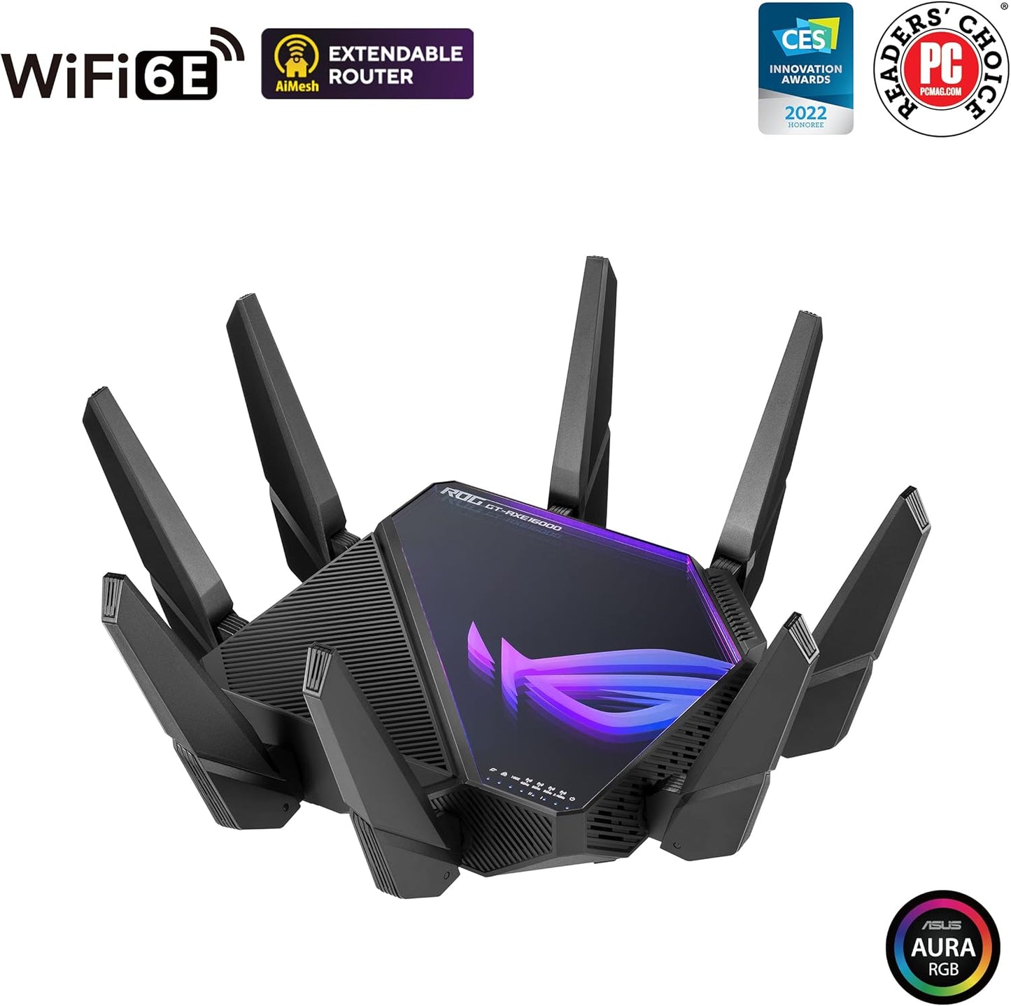 ASUS ROG Rapture (GT-AXE16000) Quad-Band WiFi 6E Router