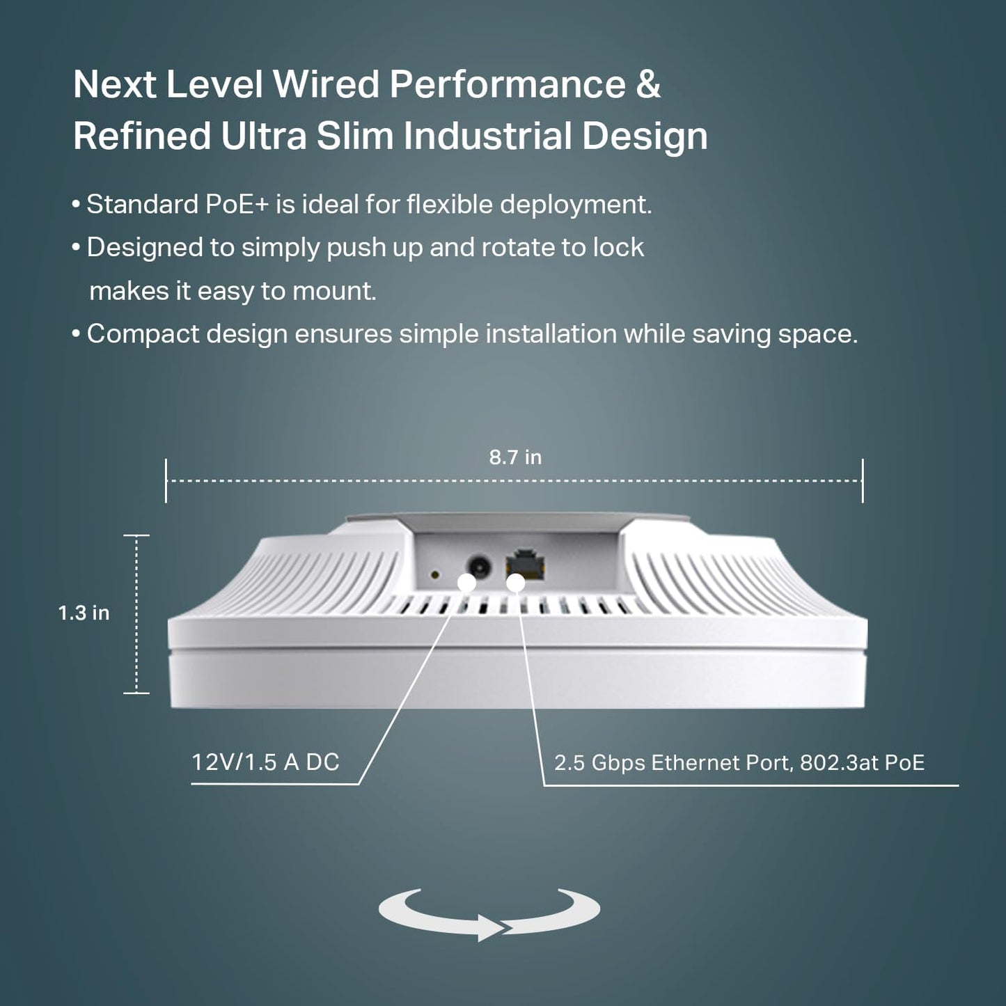 TP-Link Omada EAP670 AX5400 Wi-Fi 6 Ceiling Mount Access Point