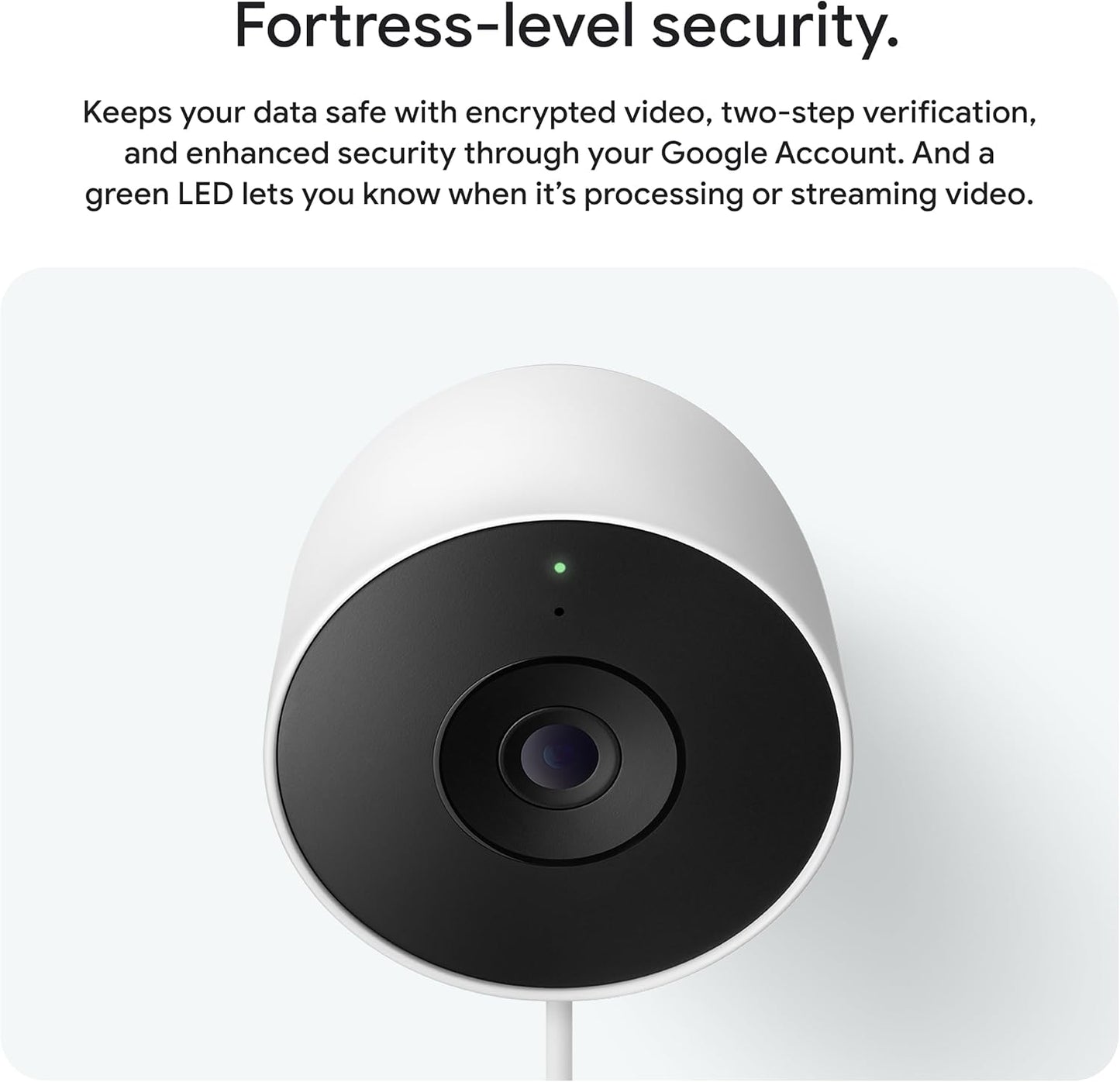 Google Nest Cam (Wired) 2-Pack Indoor/Outdoor Security Camera