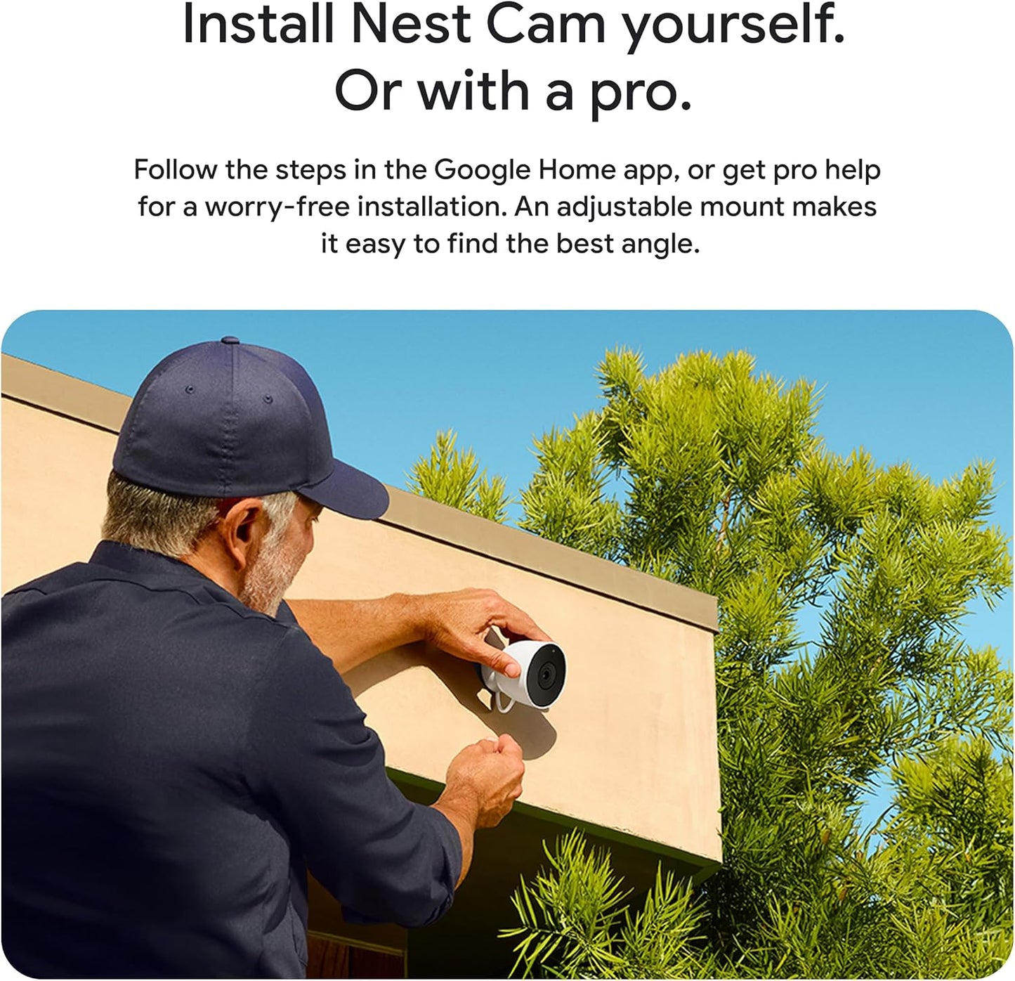 Google Nest Cam (Wired) 2-Pack Indoor/Outdoor Security Camera