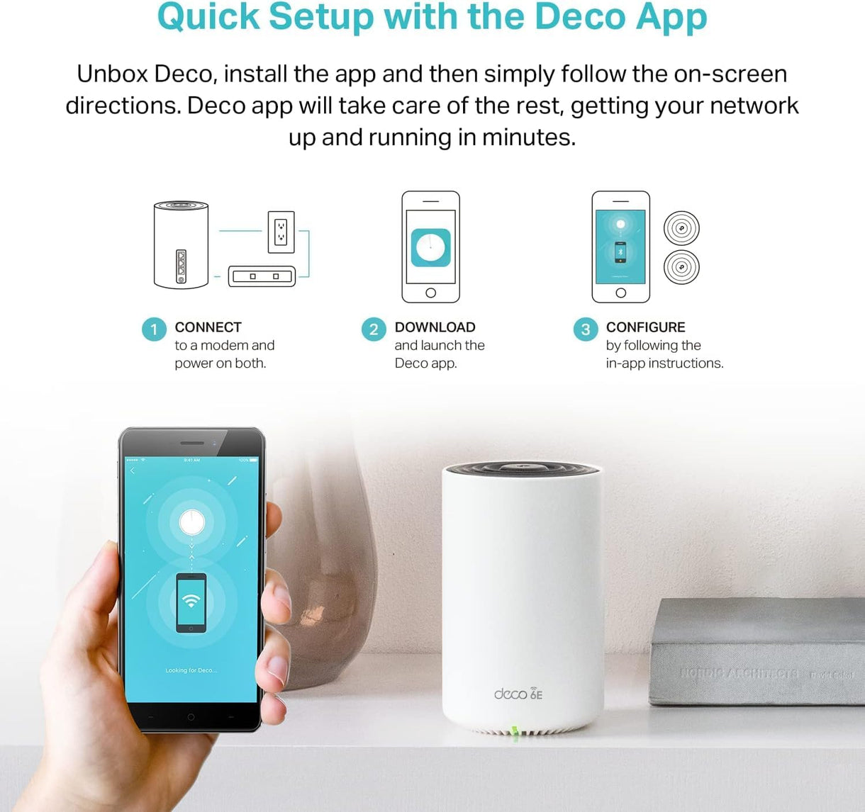 TP-Link Deco XE75 Pro WiFi 6E Mesh System 3-Pack